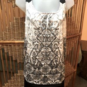 Black/White Tank Top, size: Large